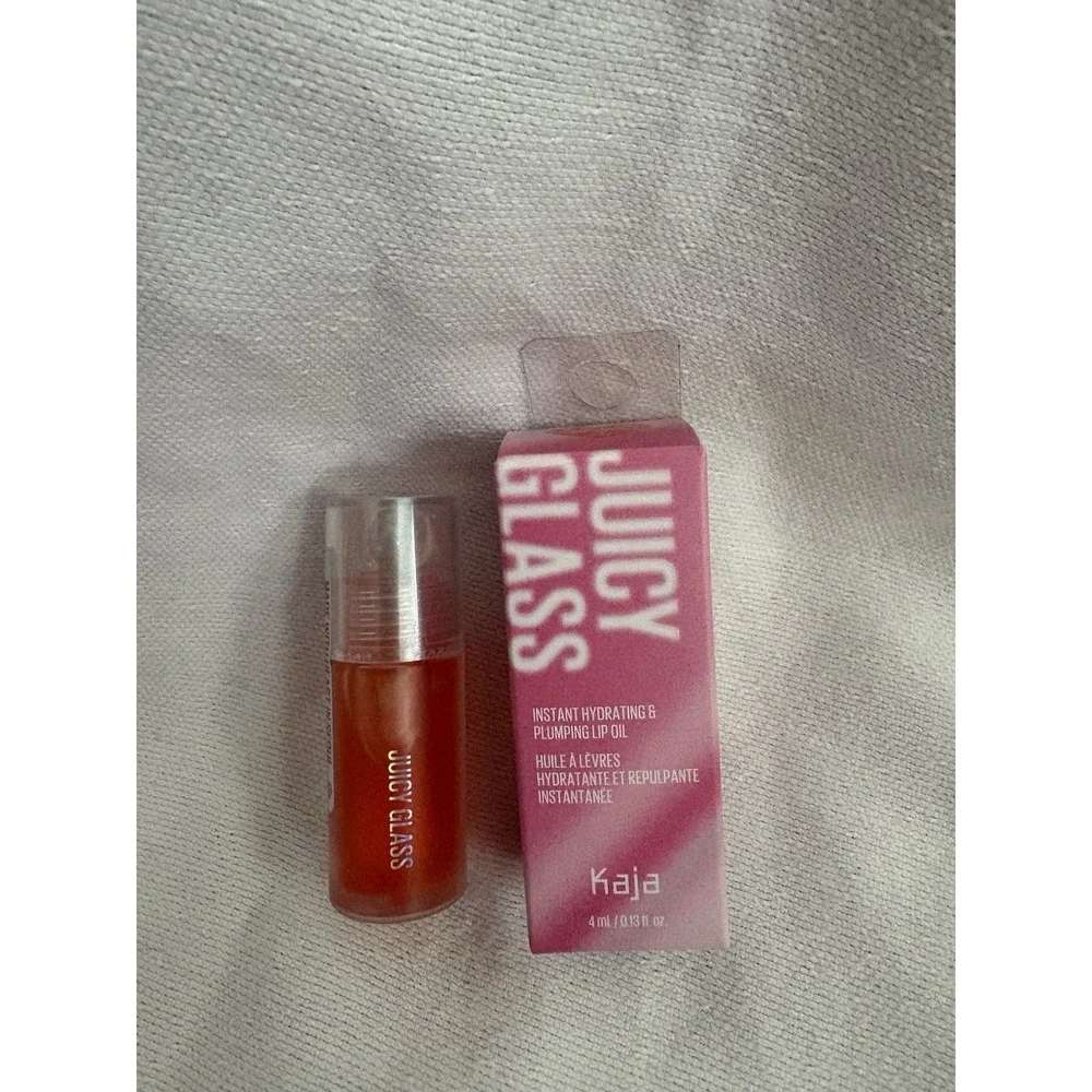 NEW Kaja Lip Plumping  Juicy Glass 03 Apricot Allure Lip Gloss 0.14 fl oz Sealed - Picture 4 of 11